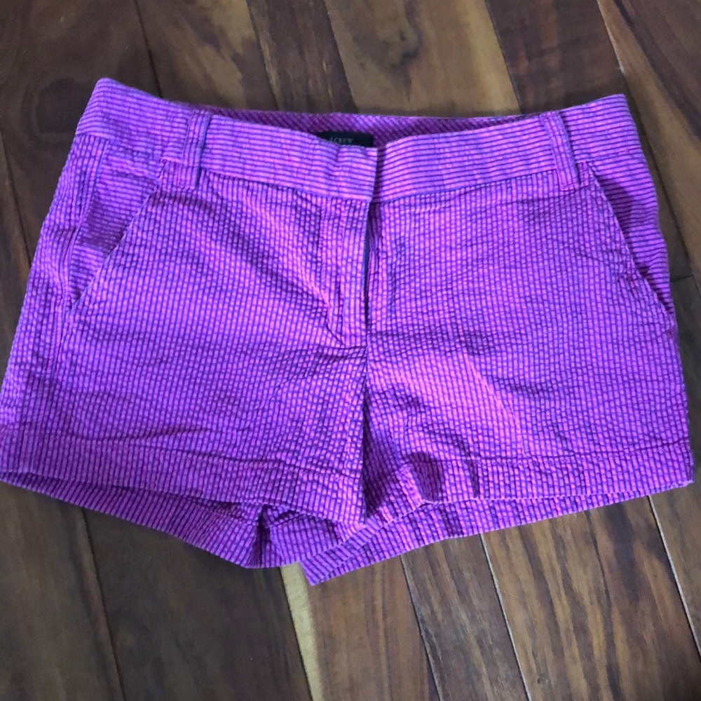 J.crew seer sucker shorts sz 6